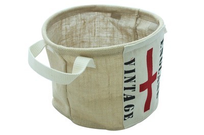 厂家直销英国十字国旗黄麻整理箱 淘宝热卖的收纳新选择