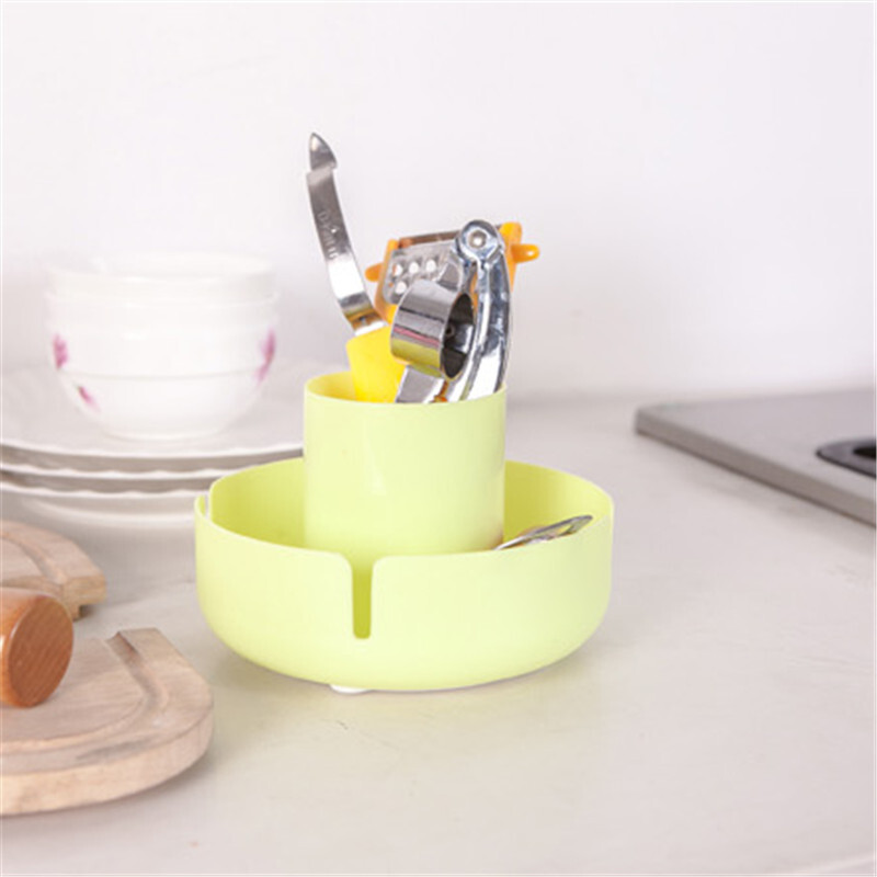 蓝色多功能圆底百变收纳盒 一站式解决家居收纳难题